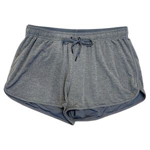 H&M Sport - Elastic Waist Running Athletic Shorts | Size S, Heather Gray